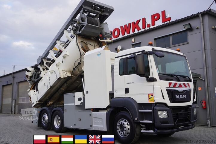 Atık su arıtma tesisi MAN TGS 26.360 / RIVARD 18m3  / 180 tho km