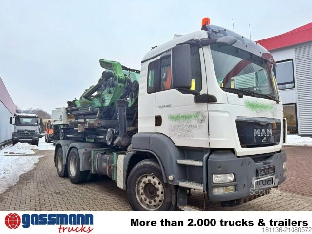 LKW mit Pritsche (offen) MAN TGS 26.480/6x4/BB, Palfinger Kan PK 92002- SH G