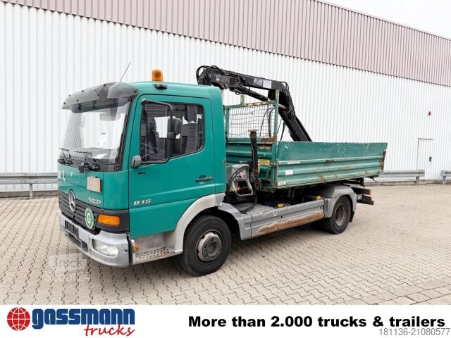 Kombi s prekucnikom Mercedes-Benz Atego 815 K 4x2, Kran Hiab 066 B-2 CL, 2x AHK