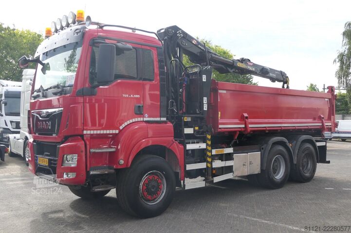  MAN TGS 26.480 | 6X6 | 2 Side Tipper + Hydraulic du...