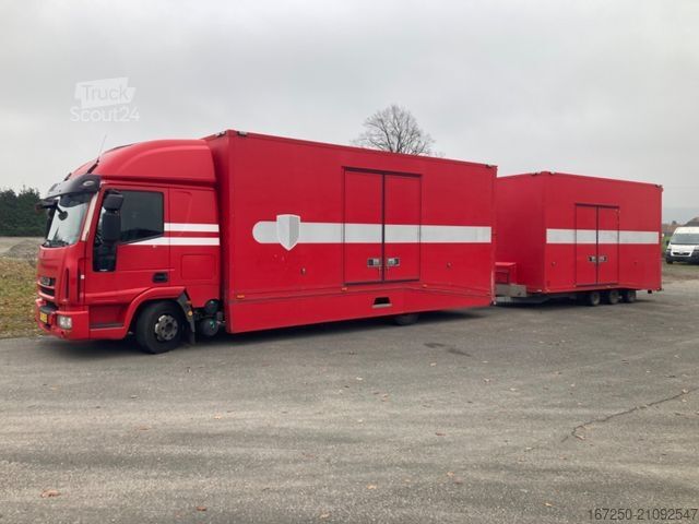 Autotransporter LKW IVECO Cargo A80.220 Biilmann Anhäger