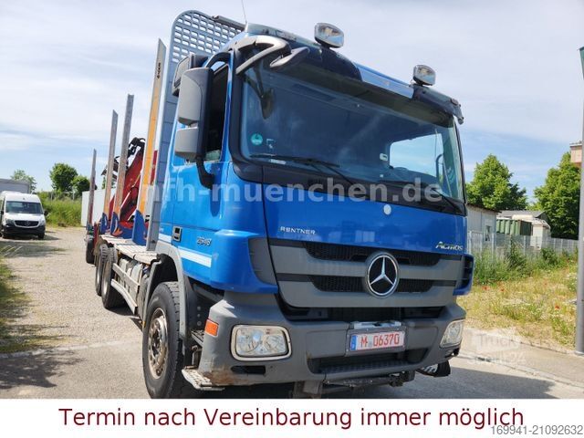 Logging truck MERCEDES-BENZ Actros MP 3 / 2648 / OM 501 LA 6X4 / KOMPLETTZUG