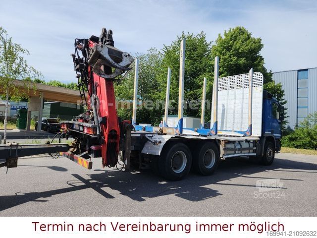 Logging truck MERCEDES-BENZ Actros MP 3 / 2648 / OM 501 LA 6X4 / KOMPLETTZUG