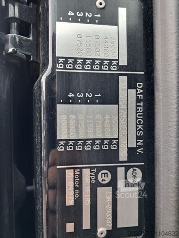 Ladbil med udskifteligt lad DAF XF 105.410  T Fahrschule