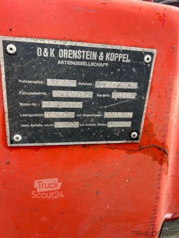 Voorlader vorkheftruck O&K 3 x O+K V25 Schaufel und Gabel