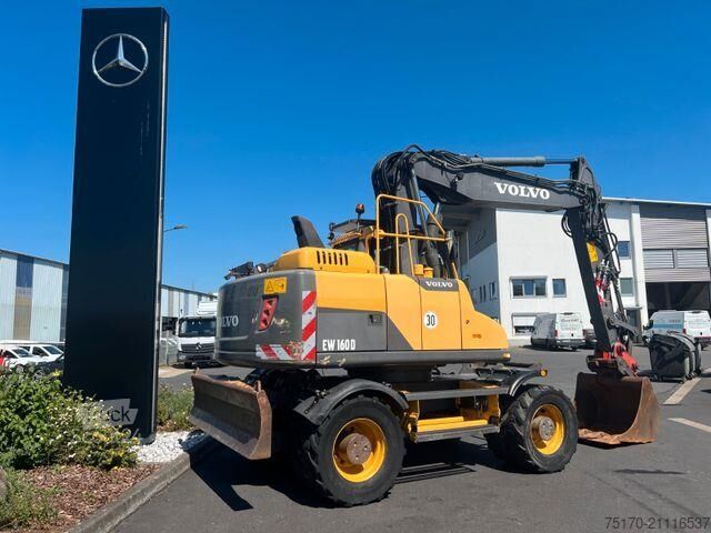 Bager na točkovima Volvo EW160D / 2014 / 1xTieflöffel / Forstschutzgitter