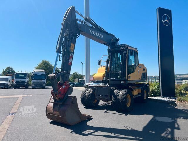 Bager na točkovima Volvo EW160D / 2014 / 1xTieflöffel / Forstschutzgitter