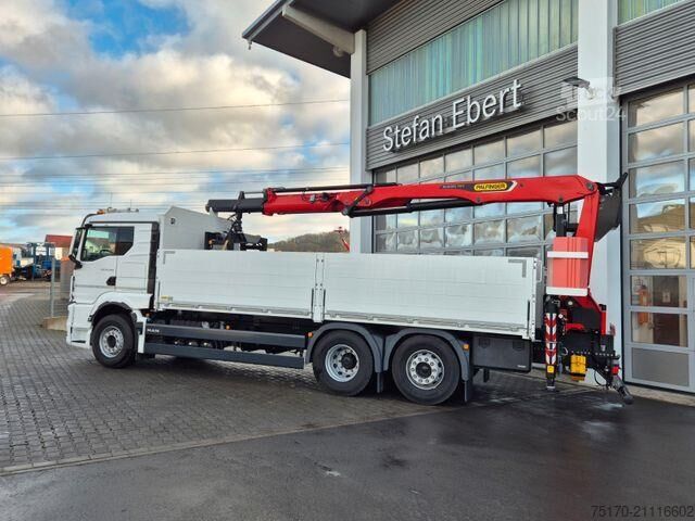 Φορτηγό γερανού MAN TGS 26.470 6x2-4 LL Baustoff Palfinger PK20.501L
