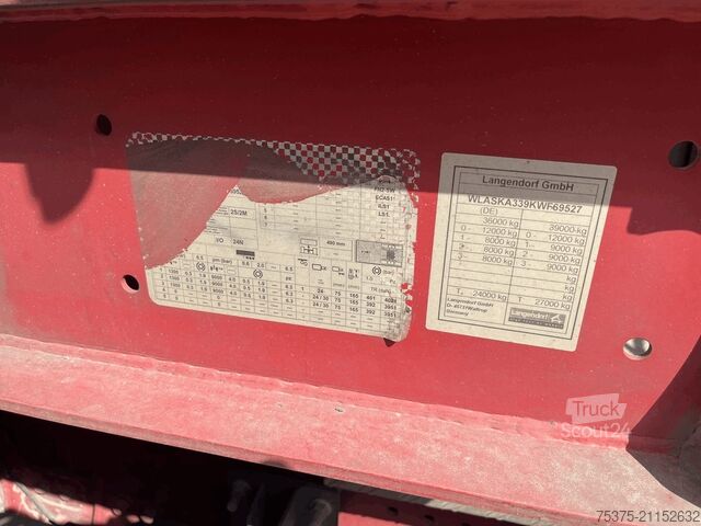 Kipper Auflieger Langendorf SKA 24/30  Mulde thermoisoliert mit Bodenisolierung unter dem Muldenboden