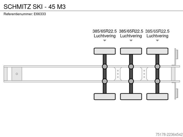 Benne SCHMITZ SKI - 45 M3
