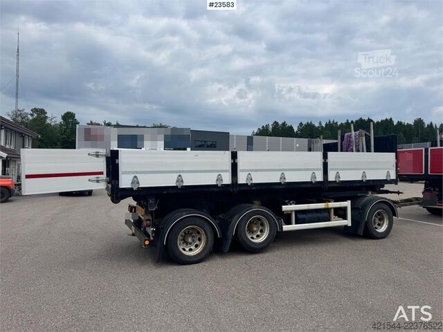  Hüffermann Drawbar Trailer with Cable Hoist and Body WATCH VI