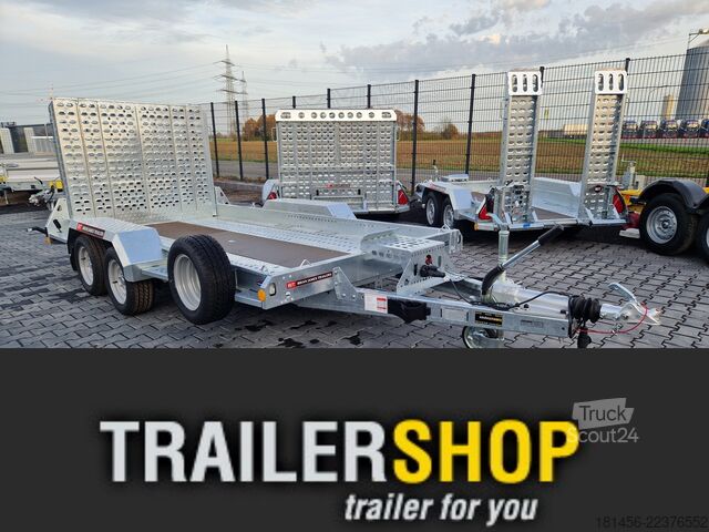  Brian James Trailers Digger Plant Maxi Load Heckrampe direkt