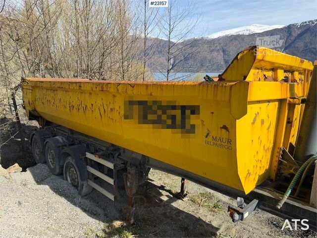  Maur Bilpåbygg 3-axle tipping semi-trailer for sale as a repair o