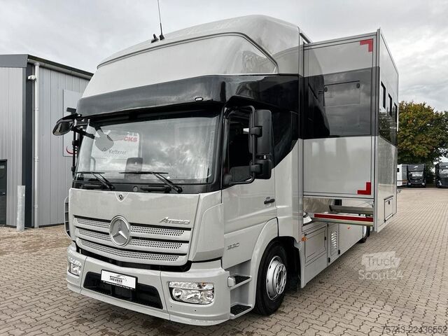 Szarvasmarha-szállító teherautó MERCEDES-BENZ ATEGO 1530 TT-XL  5 Pferde POP-OUT