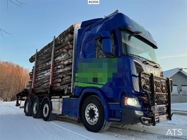  Scania R770 Pusher Timber Truck with Jonsred J1088 crane