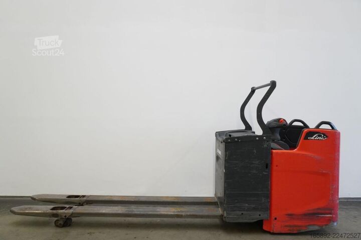 Električni paletni voziček s stoječo platformo Linde T 20 FP 1153