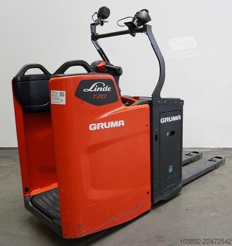 Električni paletni voziček s stoječo platformo Linde T 20 FP 1153-02