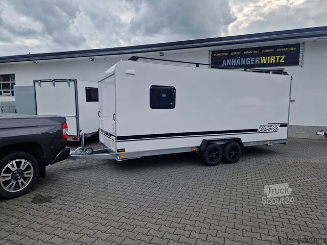 Dobozos pótkocsi trailershop Reisen & Sport 2 Schlafplätze Küche