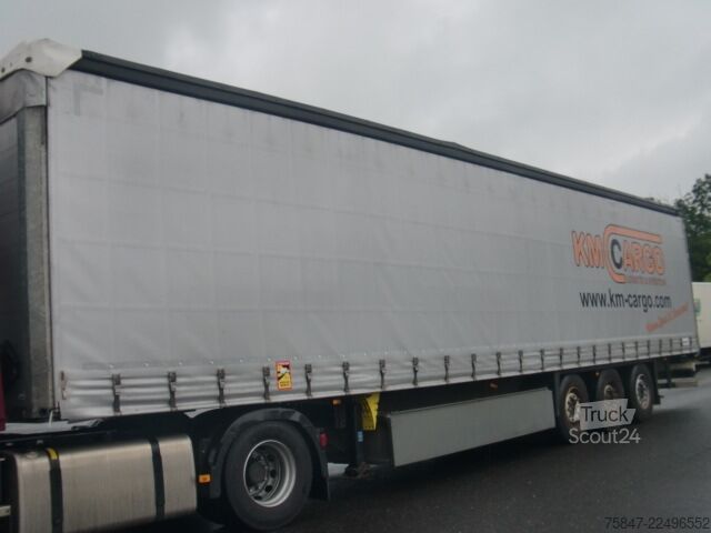 Open oplegger met zeil Schmitz Cargobull SCS 24/L-13.62 EB Liftachse