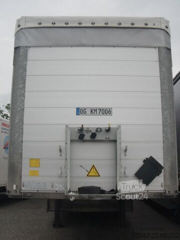 Open oplegger met zeil Schmitz Cargobull SCS 24/L-13.62 EB Liftachse