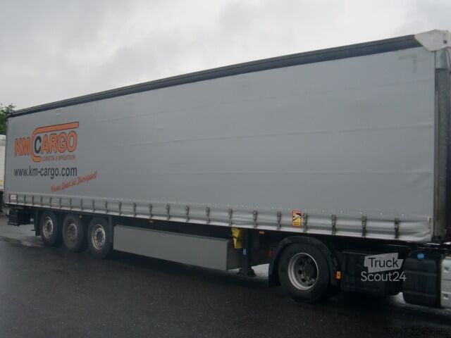 Open oplegger met zeil Schmitz Cargobull SCS 24/L-13.62 EB Liftachse