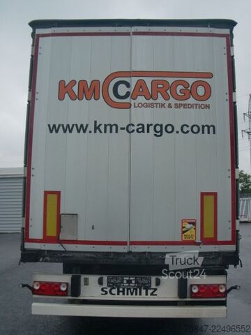 Open oplegger met zeil Schmitz Cargobull SCS 24/L-13.62 EB Liftachse