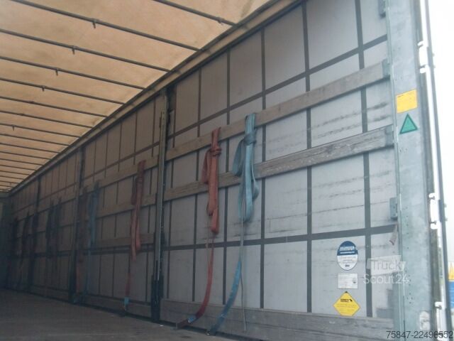 Open oplegger met zeil Schmitz Cargobull SCS 24/L-13.62 EB Liftachse