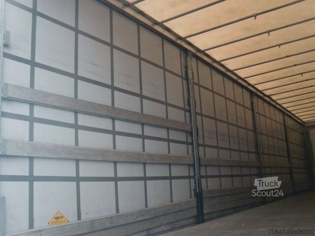 Open oplegger met zeil Schmitz Cargobull SCS 24/L-13.62 EB Liftachse