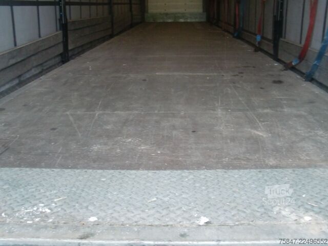 Open oplegger met zeil Schmitz Cargobull SCS 24/L-13.62 EB Liftachse