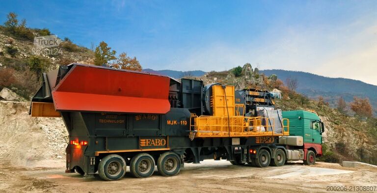 Impianto di frantumazione mobile FABO MJK-110 Mobile Crushing Plant
