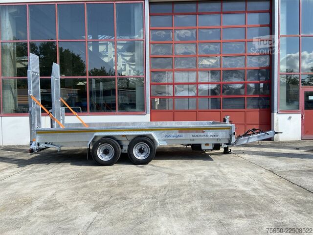 Dieplader oplegger Möslein TT 11-E 5,50 - 2  Tandemtieflader5,50 m x 2 m, Feuerverzinkt
