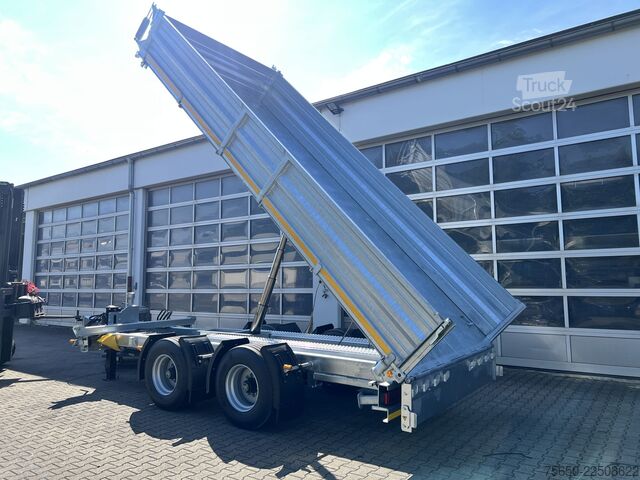 Самосвальный прицеп Möslein TTD 19 B  19 t Tandemkipper- Tieflader hydraulischer Klappe Breitbereifung