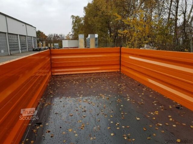 Самосвальный прицеп Möslein TTD13- BA Orange  13 t Tandem Kipper Tiefladermit Bordwand- Aufsatz-- Neufahrzeug --