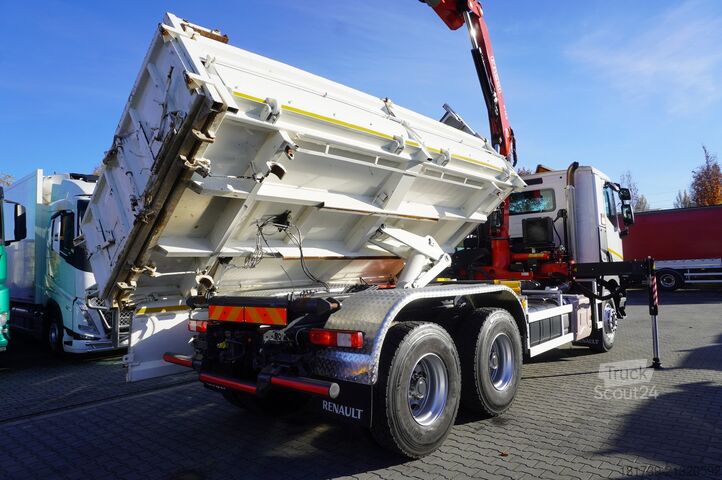 Wywrotka z HDS Renault C380 E6 6×4 / HDS Fassi F135 2700 MTH /