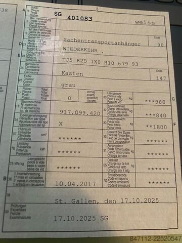 PKW-Anhänger Wiederkehr Fahradtransporter