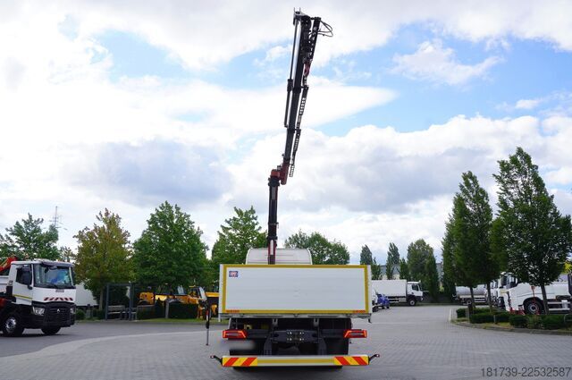 Plattform mit Kran SCANIA P410 B 6x2 / 2024 / 90 tho. km! / HMF