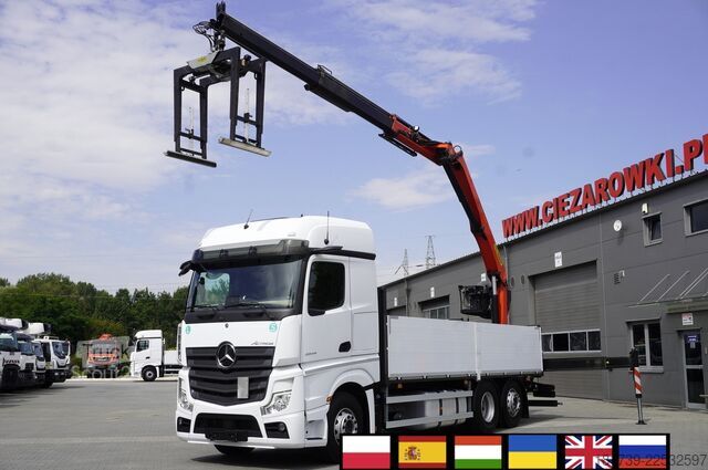 Platform met kraan Mercedes-Benz Actros 2545 MP5 / 90 tho. km / Palfinger