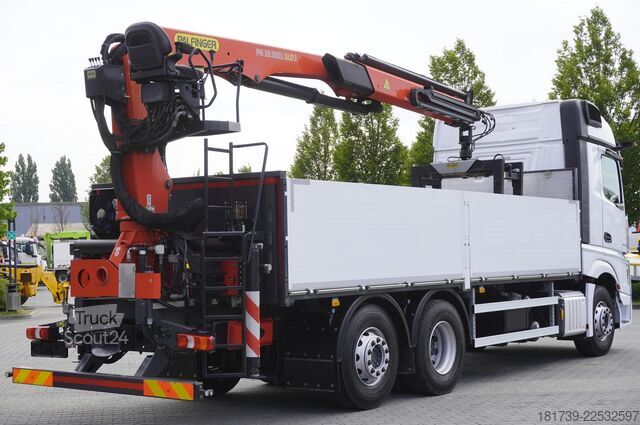 Platform met kraan Mercedes-Benz Actros 2545 MP5 / 90 tho. km / Palfinger