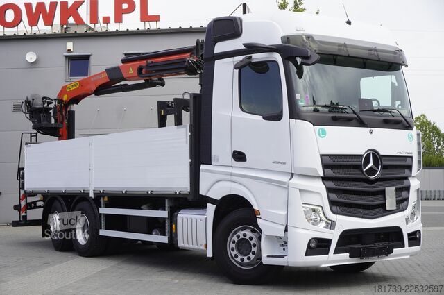 Platform met kraan Mercedes-Benz Actros 2545 MP5 / 90 tho. km / Palfinger