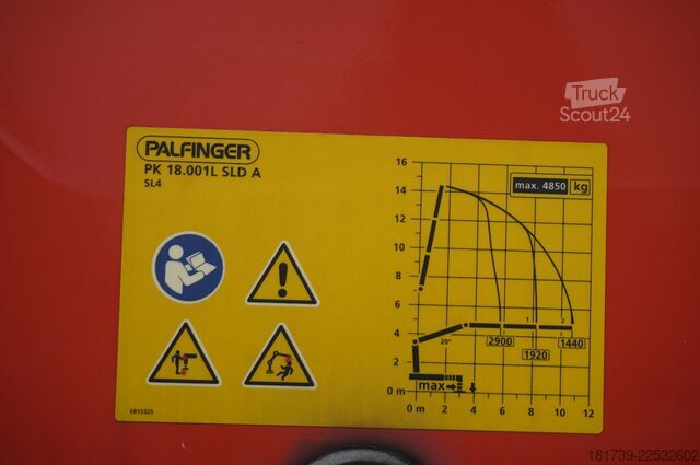 Platform met kraan Mercedes-Benz Actros 2545 MP5 / 60 tho. km / Palfinger