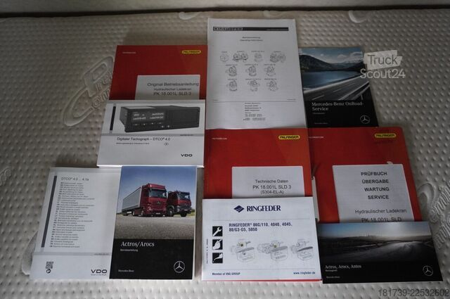 Platform met kraan Mercedes-Benz Actros 2545 MP5 / 60 tho. km / Palfinger