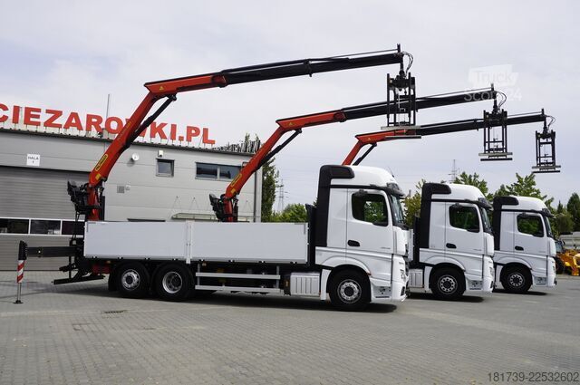 Platform met kraan Mercedes-Benz Actros 2545 MP5 / 60 tho. km / Palfinger