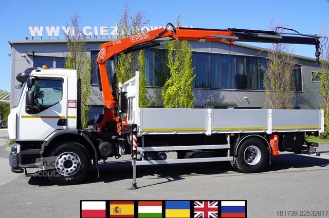 Platform med kran Renault C280 DTI 8 / HDS Fassi F135A.22 / remote