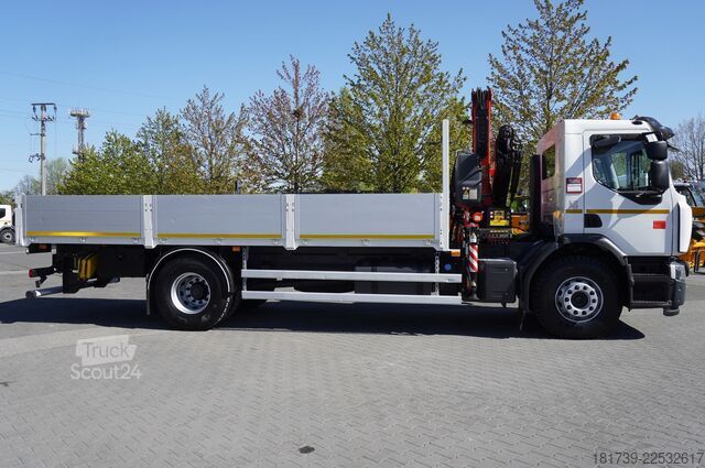 Platform med kran Renault C280 DTI 8 / HDS Fassi F135A.22 / remote