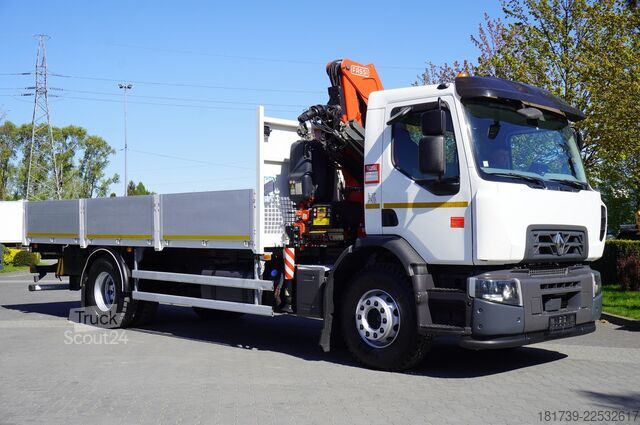 Platform med kran Renault C280 DTI 8 / HDS Fassi F135A.22 / remote