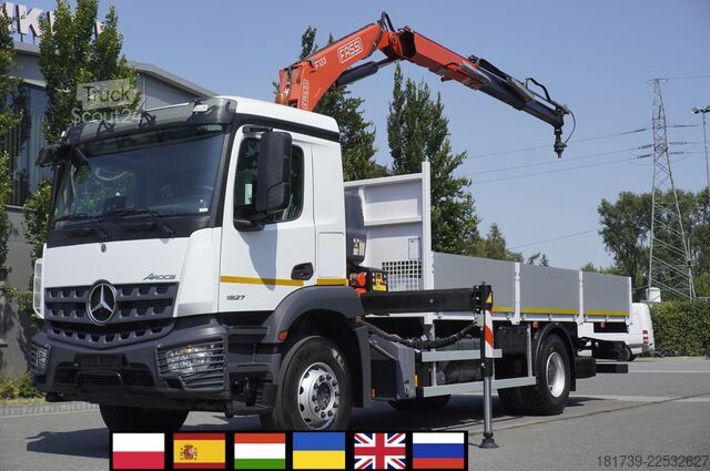Platform met kraan Mercedes-Benz Arocs 1827 4x2 / 70 tho km!!! / Fassi