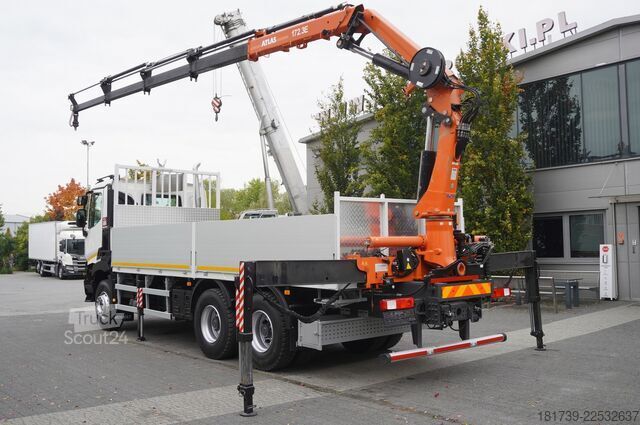 Platform met kraan Renault C380 Comfort 6x4 / Atlas 172.3E crane