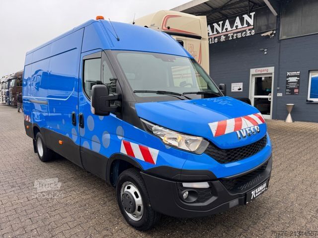 Magas tetős furgon IVECO Daily Kasten 50 C 170 Werkstattwagen SORTIMO