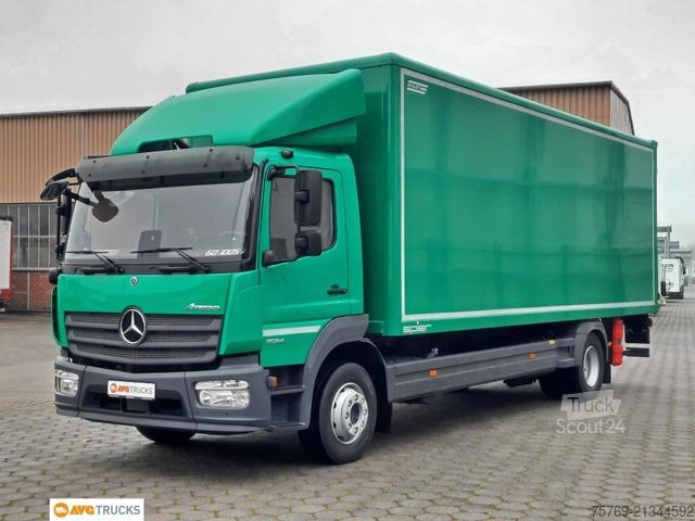 LKW mit Kofferaufbau MERCEDES-BENZ 1524 L Koffer 7,35 m mit Tür + LBW 2t