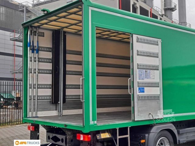 LKW mit Kofferaufbau MERCEDES-BENZ 1524 L Koffer 7,35 m mit Tür + LBW 2t